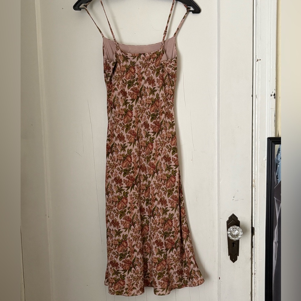 Sunday Best Floral Maxi Dress - Pink and Brown - Picture 3 of 6